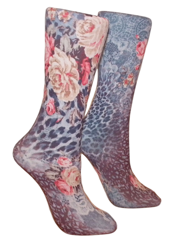 Soxtrot Knee High - Lace Meets Roses